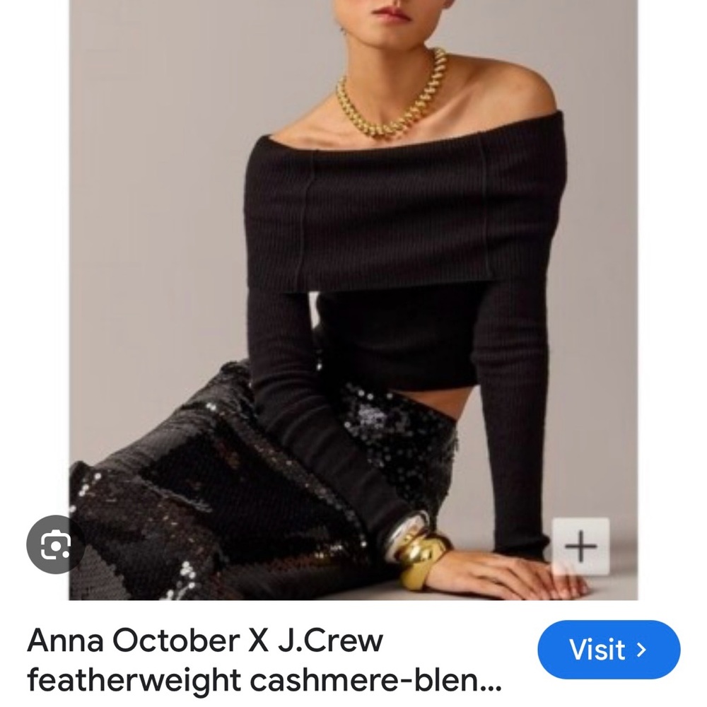 Anna October J Crew collab cashmere blend sweater.  New w/o tags.  Fits small